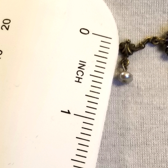 Liz Paiacios Purple Fresh Water Pearls Swarovski Crystals & Silver Necklace - Picture 5 of 9